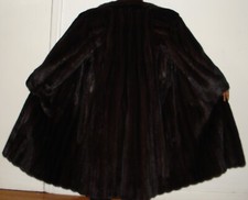 Stunning Top Quality Ranch Mink Fur Coat Size 16-18 Free Shipping Excellent Cond