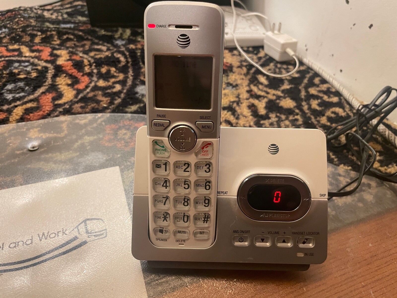 AT&T EL52103 Dect 6.0 Cordless Phone Answering System Caller ID/Call