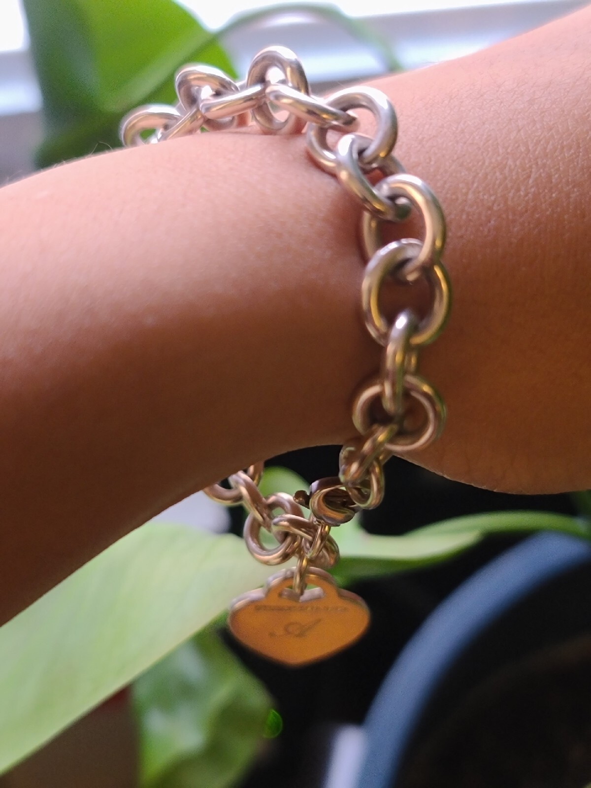 Tiffany+%26+Co.+Return+to+Tiffany+Heart+Tag+7.5+in+Charm+Bracelet+925 ...