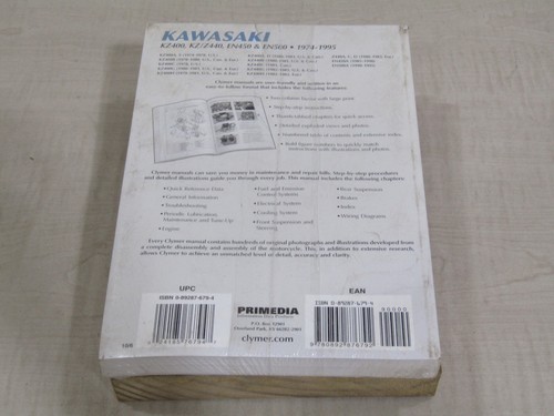 1974-1995 KAWASAKI KZ/Z 440 EN450 EN500 SERVICE REPAIR MAINTENANCE MANUAL M355 - Photo 3/4
