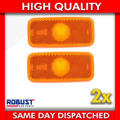 2X SIDE MARKER LAMP LENS JUMBO FOR FORD TRANSIT MK6 MK7 VYC155034AC (2000-2013)