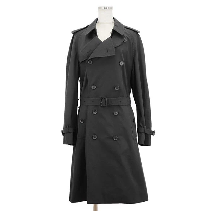 Beau trench noir Gucci doublure fleurie taille 40   Authentique du Japon b