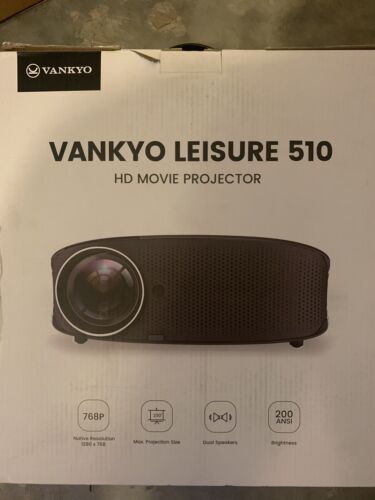 Vankyo Leisure 510 Full HD Movie Projector, Video Projector 1080P HDMI VGA  - Picture 1 of 2