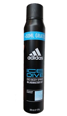 33,28 /L -  6x Adidas Men Deospray - Ice Dive - 150ml + 50ml Gratis