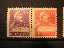 Switzerland stamps; 2 pairs; Se tenant; MH