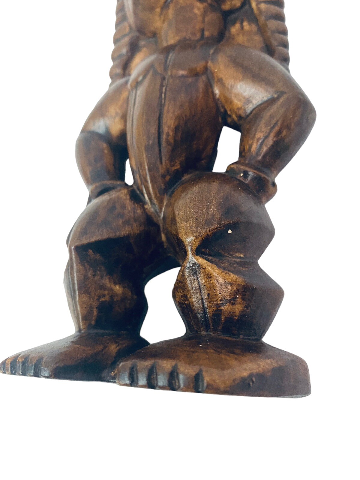 Vintage 1968 Treasure Craft Hawaii Hawaiian Ceramic Tiki God Sculpture 9.5"