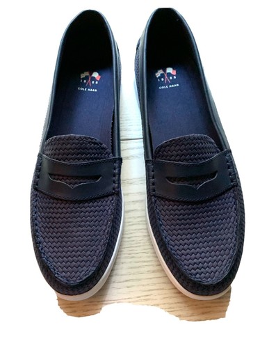 Cole Haan Womens Pinch Navy Leather 
