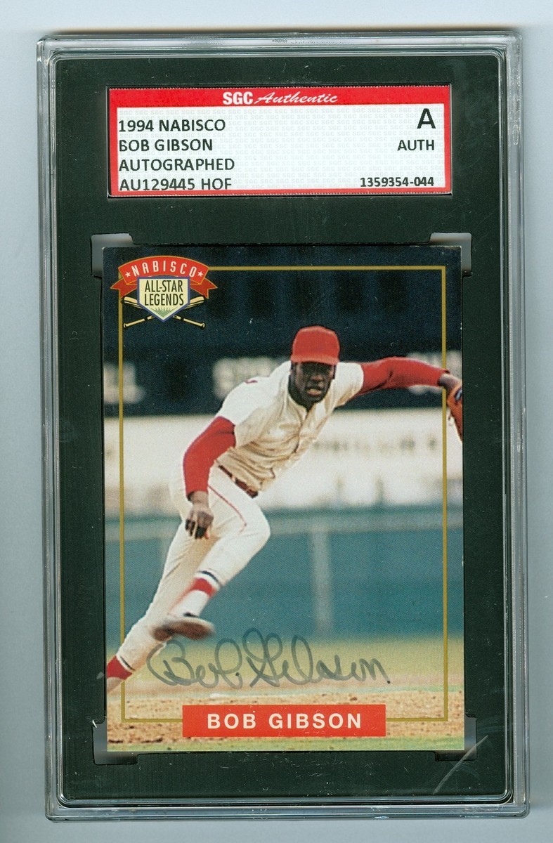 Bob Gibson 1994 Nabisco A/S Legends Signed Card Cardinals
