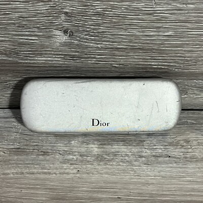 Christian Dior Sunglass Silver Hard Case Flawed | eBay display picture 3