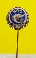 SRD Zagreb, Fishing, Angeln, Peche, Fish, hook, haken, vintage pin KASUN 1960s
