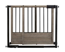 homesafe rustic home top of stairs gate in dark wood