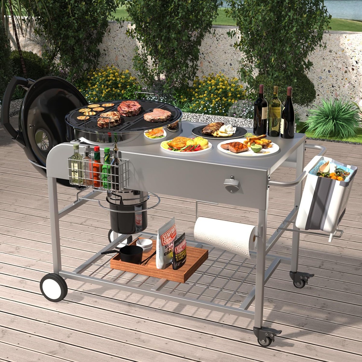 WESTERN BARBECUE TABLE SET アウトドアテーブル Grill Table for Weber 18