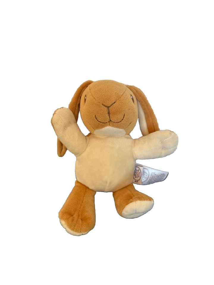 Adivina cuánto te amo set de regalo nuez marrón liebre, sonajero luna y chirrido cuadrado Foto 2 de 4