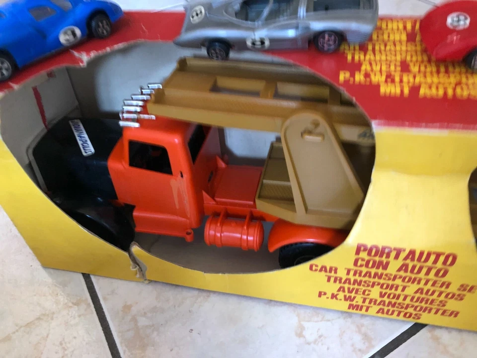 Bisarca polistil 1/24  politoys  policar mebetoys CAR TRANSPORTER p48 matra 1:32 - Immagine 3 di 4