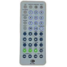 Durabrand RC-1700 DVD Player Beige Slim Remote Control OEM - TESTED, Works