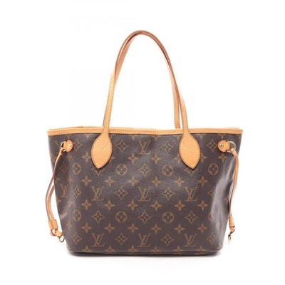 LOUIS VUITTON Neverfull PM Tote HandBag M40155 Monogram canvas leather Used LV