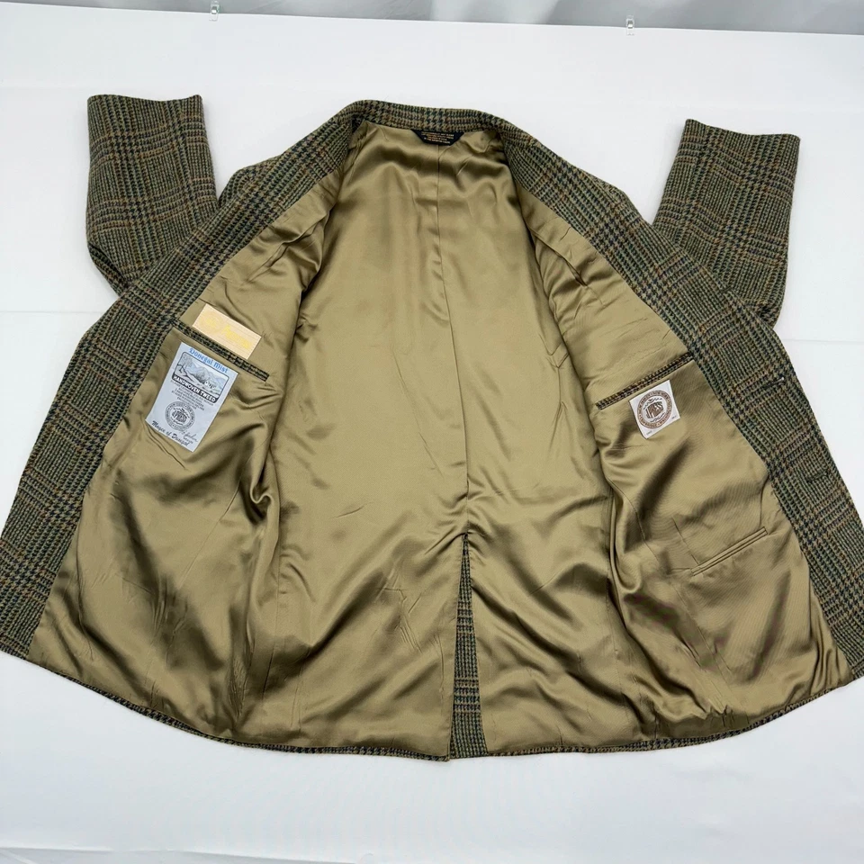 Blazer De Colección J Press Donegal Mist Para Hombres 42S Marrón Cachemira Mohair Lana Tweed Foto 4 de 4