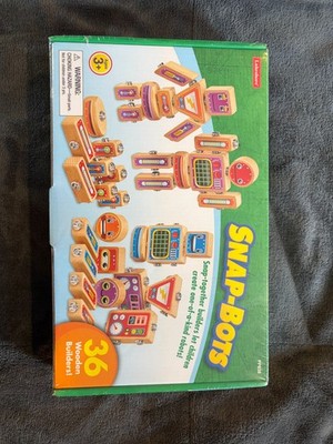 Lakeshore Snap-Bots Wooden Robot Building Set (36  pieces) #PP838