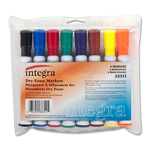 Integra Chisel Point Dry-erase Markers (ita-33311) (ita33311)