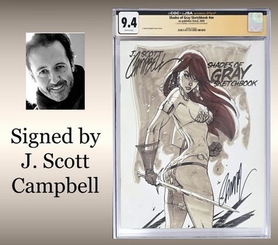 Shades of Gray Sketchbook CGC 9.4 (2009) Signed by J. Scott Campbell!