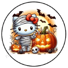 KITTY HALLOWEEN ENVELOPE SEALS LABELS STICKERS PARTY FAVORS