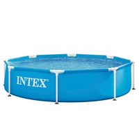 Intex Metal Frame Pool 8FT X 20IN Garten Schwimmbecken PVC 28205NP
