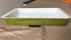 Vtg MCM PYREX 933 Avocado Green Verde Lasagna Pan Baking Dish 13.5 x 8.75 x 1.75