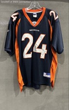 Vintage Reebok Men's Denver Broncos Champ Bailey #24 Authentic Jersey Sz 48