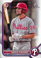 2022 Bowman Draft #BD-142 Gabriel Rincones Philadelphia Phillies 1st Bowman