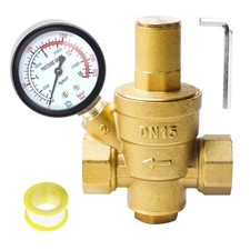 1/2 pollice DN15 Riduttore Di Pressione Acqua con Manometro Regolatore Di