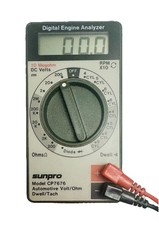 Sunpro Cp7676 Automotive Multimeter Engine Analyzer Volt Ohm Tach Tester Working
