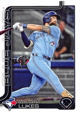 Nathan Lukes 2025 Topps 420 Toronto Blue Jays Baseball Card