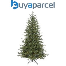 Image of Dellonda DH81 Pre-Lit Hinged Christmas Tree with 270 Warm White LED Lights 6ft(1