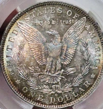 1882 O Morgan Silver Dollar CAC MS63 Better Date/Nicely Toned