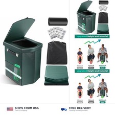 2026 Upgraded XL Portable Toilet for Adults,Tall Camping Toilet with Lid and ...