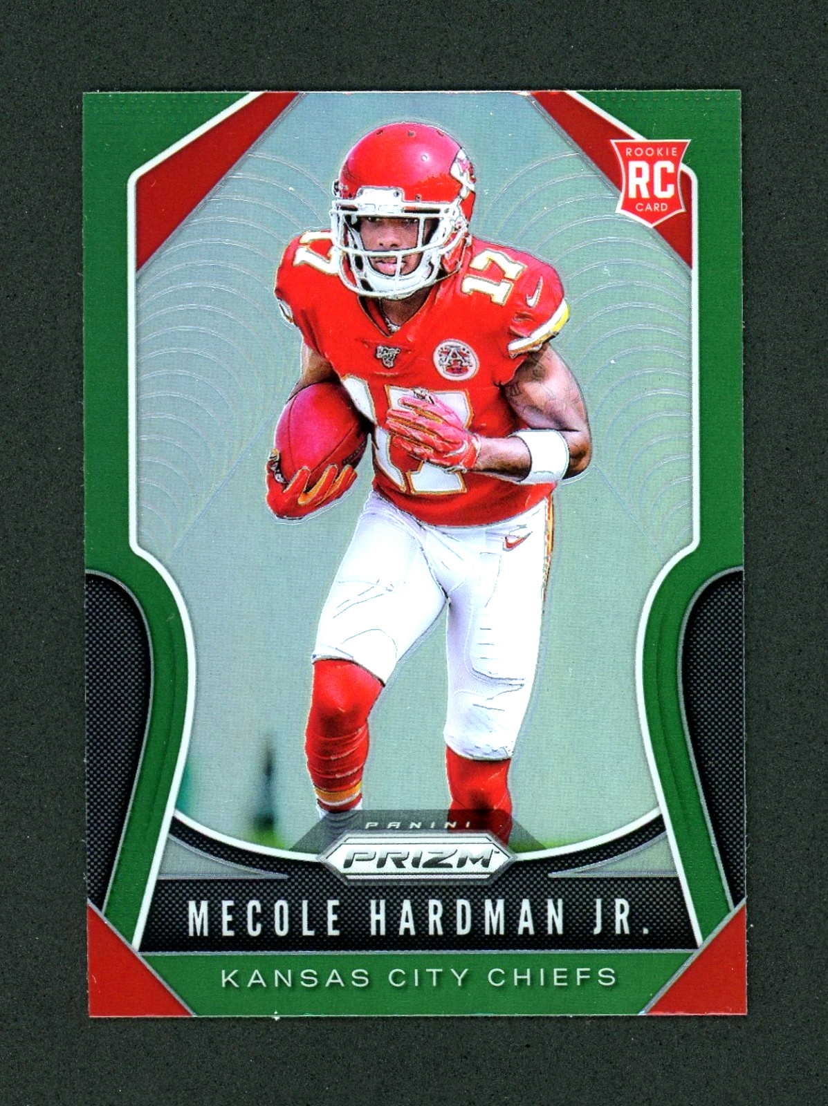 2019 Panini Mecole Hardman Jr Green Prizm Rookie Card #345 - Buffalo Bills - SP