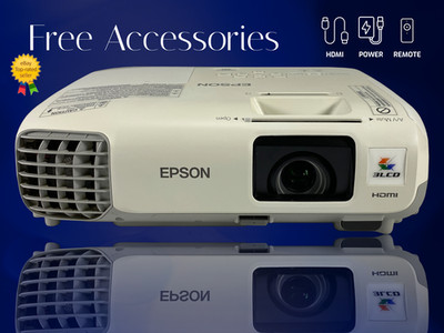Portable 3LCD Projector for Coworking Spaces 2700 Lumens 2160p w/Accessories  