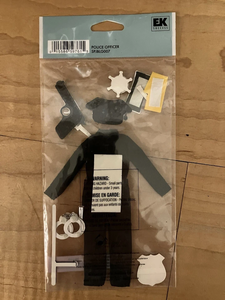 Juego de 13 pegatinas dimensionales EK Success Jolee’s oficial de policía policía policía Foto 2 de 2