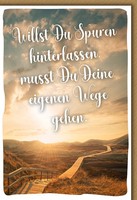 Allgemeine WüNsche - Karte Mit Umschlag - Spuren Hinterlassen, Wege