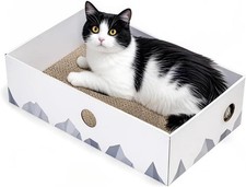 Cat Scratcher Box Double Sided Cardboard Scratching Board Bed Lounge Toy Medium