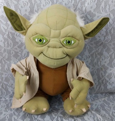 Star Wars Yoda Plush Green Brown Jay Franco Lucas Films 21'' Stuffed Doll Toy