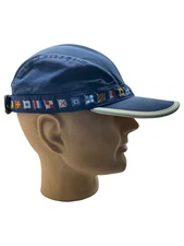 Fahrenheit Nautical Boating Flag Hat Adjustable Navy Blue Unisex