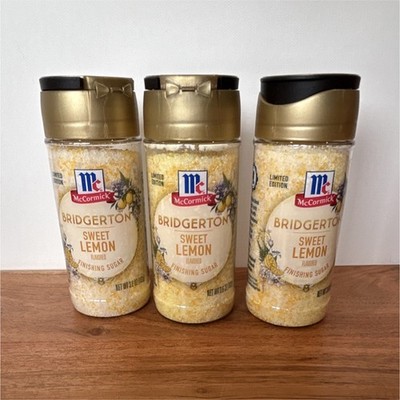 McCormick Bridgerton Sweet Lemon Flavored Granulated Finishing Sugar 3 Pack