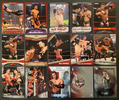 Lot of 15 Different ALEX SHELLEY Wrestling Cards TNA WWE MCMG 2008-2026 WRE2150