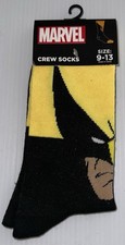 NEW Marvel Comics WOLVERINE Men's Crew Socks Adult Size 9-13