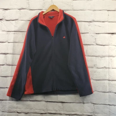 Brooks Brothers 346 Jacket Mens XL Navy Red Fleece Full Zip Warm Casual - Image 1 of 4