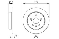 2X Bremsscheibe Hinterachse FüR Fiat Suzuki Sedici SX4 / Classic