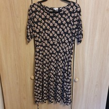 Fatface Floral Dress Boho Summer Casual Girly Size 10 Black
