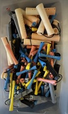 Vintage Lot of 120 Mixed Hair Rollers Curlers Plastic Perm Rods Grannycore