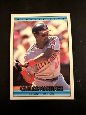 1992 Carlos Martinez Cleveland Indians Donruss Baseball Trading Card #521